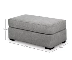 Naples Gray Ottoman -Home Improvement Sale 810451017 9