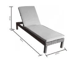 Broyhill Eagle Brooke All-Weather Wicker Cushioned Chaise Lounger -Home Improvement Sale 810459548 810555202 810555245 X0 1