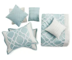 Broyhill Tiago Aqua 8-Piece Comforter Set -Home Improvement Sale 810459637 1 1
