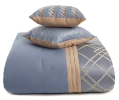 Broyhill Corinth Denim Geo 8-Piece Comforter Set -Home Improvement Sale 810461374 1