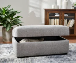 Parkdale Silver Storage Ottoman -Home Improvement Sale 810465150 5