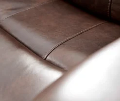 Wellsley Leather Power Reclining Console Loveseat -Home Improvement Sale 810469258 810469259 9 2