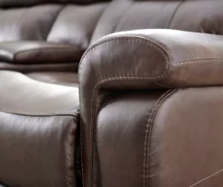 Wellsley Leather Power Reclining Console Loveseat -Home Improvement Sale 810469259 9