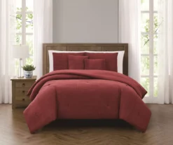 Broyhill Deep Red Crinkle 5-Piece Comforter Set -Home Improvement Sale 810477787 1 1
