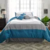 Vittorio Teal & Gray Comforter Set -Home Improvement Sale 810485246 810485247 1
