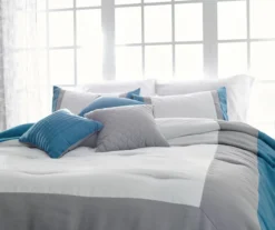 Vittorio Teal & Gray Comforter Set 15 Vittorio Teal & Gray Comforter Set -Home Improvement Sale 810485246 810485247 3