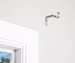 Brushed Nickel Adjustable Curtain Rod Brackets, 2-Pack 7 Brushed Nickel Adjustable Curtain Rod Brackets, 2-Pack -Home Improvement Sale 810489229 2 1