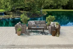 Broyhill Eastlake Teal & Gray Damask Outdoor Area Rug -Home Improvement Sale 810497110 1 1