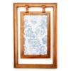 Double-Framed Light Blue Damask Hanging Wall Decor -Home Improvement Sale 810498388