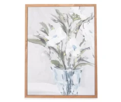 Blue Floral Vase Framed Canvas