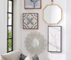 Gold Framed Octagonal Hanging Mirror -Home Improvement Sale 810498693 810498698 810498702 810498695 810498384 1