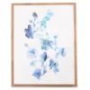 Blue Flowers Framed Canvas -Home Improvement Sale 810498697