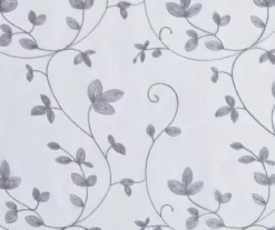 Broyhill Cassandra Floral Sheer Grommet Curtain Panel Pair -Home Improvement Sale 810507479 2