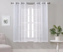 Broyhill Geo Sheer Grommet Curtain Panel Pair 15 Broyhill Geo Sheer Grommet Curtain Panel Pair -Home Improvement Sale 810507512