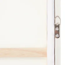 Framed White Floral Canvas -Home Improvement Sale 810513213 3