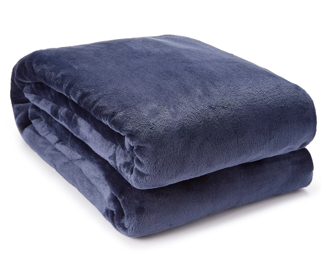 Navy Queen/King Velvet Plush Blanket 4 Navy Queen/King Velvet Plush Blanket - Image 2