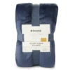 Navy Queen/King Velvet Plush Blanket 2 Navy Queen/King Velvet Plush Blanket -Home Improvement Sale 810519402