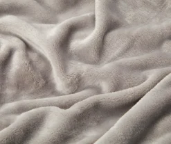 Gray Queen/King Velvet Plush Blanket -Home Improvement Sale 810519405 810519406 2 2