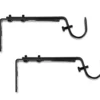 Legacy Black Adjustable Curtain Rod Brackets, 2-Pack 1 Legacy Black Adjustable Curtain Rod Brackets, 2-Pack -Home Improvement Sale 810524279