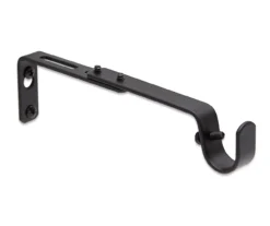 Legacy Black Adjustable Curtain Rod Brackets, 2-Pack 12 Legacy Black Adjustable Curtain Rod Brackets, 2-Pack -Home Improvement Sale 810524279 3