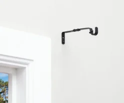 Legacy Black Adjustable Curtain Rod Brackets, 2-Pack 16 Legacy Black Adjustable Curtain Rod Brackets, 2-Pack -Home Improvement Sale 810524279 7