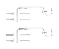 Legacy Satin Nickel Adjustable Curtain Rod Brackets, 2-Pack -Home Improvement Sale 810524280 5