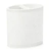 White Herringbone Toothbrush Holder -Home Improvement Sale 810530724
