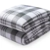 Broyhill Green Plaid Plush Blanket -Home Improvement Sale 810535713 810531555