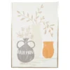 Orange, Gray & White Potted Plants Framed Canvas 2 Orange, Gray & White Potted Plants Framed Canvas -Home Improvement Sale 810540304