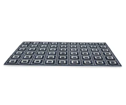 Broyhill Navy Square Pattern Klein Area Rug -Home Improvement Sale 810542869 810542870 810542871 810542872 2
