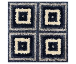 Broyhill Navy Square Pattern Klein Area Rug -Home Improvement Sale 810542869 810542870 810542871 810542872 A0 4
