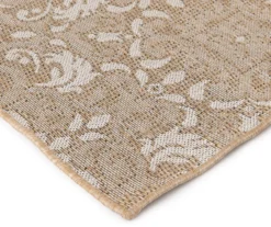 Sandpointe Tan & Ecru Damask Outdoor Area Rug, (5' X 7') -Home Improvement Sale 810546500 810546501 810546502 3