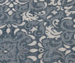 Broyhill Sandpointe Cobalt & Ecru Damask Outdoor Area Rug -Home Improvement Sale 810546507 810546506 810546505 810546504 810546503 4