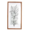 Black & Brown Botanical Line Drawing Leafy Plant Framed Wall Art -Home Improvement Sale 810547367