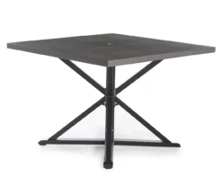 Broyhill Autumn Cove Wood Look Square Steel Patio Dining Table -Home Improvement Sale 810553658 1