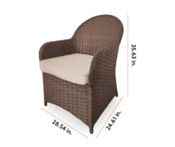 Broyhill Autumn Cove All-Weather Wicker Cushioned Patio Captain's Dining Chair -Home Improvement Sale 810554526 99 1