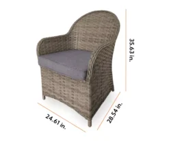 Broyhill Autumn Cove All-Weather Wicker Cushioned Patio Captain's Dining Chair -Home Improvement Sale 810554527 99 2