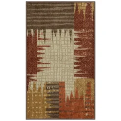 Broyhill Brown & Red Abstract Patchwork Accent Rug 20 Broyhill Brown & Red Abstract Patchwork Accent Rug -Home Improvement Sale 810557489 1