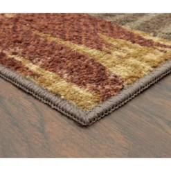 Broyhill Brown & Red Abstract Patchwork Accent Rug 31 Broyhill Brown & Red Abstract Patchwork Accent Rug -Home Improvement Sale 810557651 4