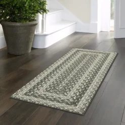 Broyhill Gray Braided Print Accent Rug 38 Broyhill Gray Braided Print Accent Rug -Home Improvement Sale 810557665 11