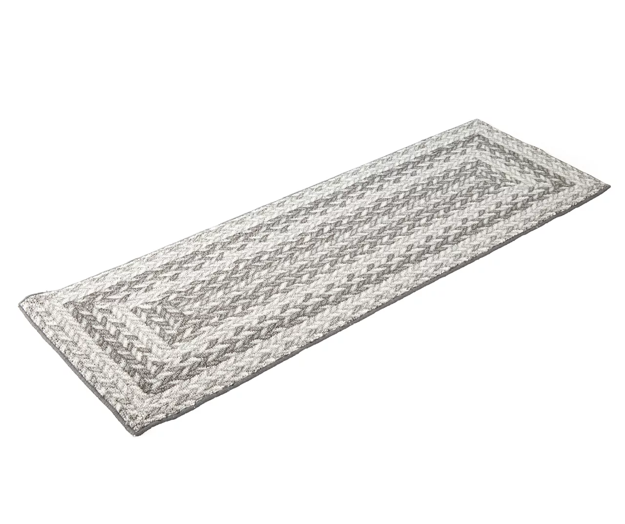 Broyhill Gray Braided Print Accent Rug 15 Broyhill Gray Braided Print Accent Rug - Image 13