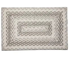 Broyhill Gray Braided Print Accent Rug 24 Broyhill Gray Braided Print Accent Rug -Home Improvement Sale 810557666
