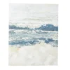 Blue & White Abstract Ocean 1 Wrapped Canvas 1 Blue & White Abstract Ocean 1 Wrapped Canvas -Home Improvement Sale 810558512