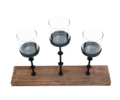 Black & Brown 3-Tier Votive Holder -Home Improvement Sale 810561246 3