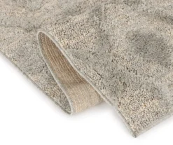 London Light Gray Diamond Lattice Shag Runner Rug, (2' X 7') -Home Improvement Sale 810562953 2