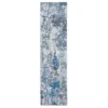 Harvey Blue & Gray Abstract Runner Rug, (2' X 7') -Home Improvement Sale 810563282 1