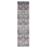 Clifton Rust & Navy Intricate Floral Runner Rug, (2' X 7') -Home Improvement Sale 810563286