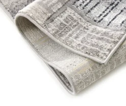 Destan Charcoal & Gray Patchwork Runner Rug, (2' X 7') -Home Improvement Sale 810563290 2