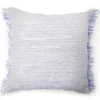 Blue Textured Stripe Square Throw Pillow -Home Improvement Sale 810565458