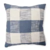 Linden Navy & Cream Buffalo Plaid Square Throw Pillow 2 Linden Navy & Cream Buffalo Plaid Square Throw Pillow -Home Improvement Sale 810565459
